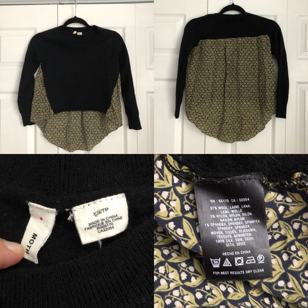 Anthropologie MOTH XS High-Lo Top
